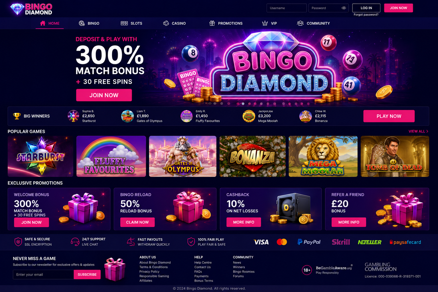 Bingo Diamond Casino
